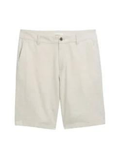 Relaxed Shorts mit Leinenanteil beige abbey stone chambray