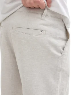 Relaxed Shorts mit Leinenanteil beige abbey stone chambray