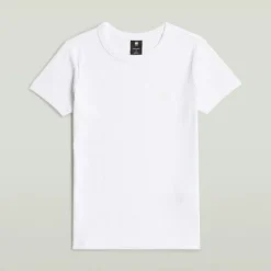 Rib cap sleeve wmn white