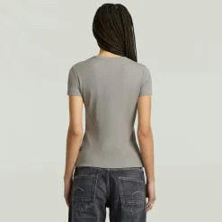 Rib cap sleeve wmn wild dove