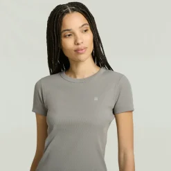 Rib cap sleeve wmn wild dove