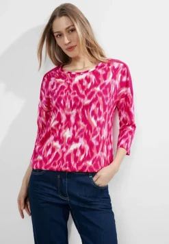 Ripp Schulter Shirt pink sorbet