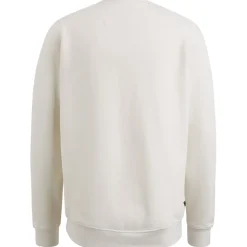 R-neck brushed sweat vaporous gray