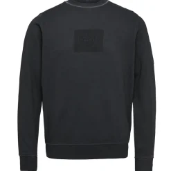R-neck cold-dye terry black
