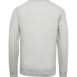 R-neck cold-dye terry silver lining