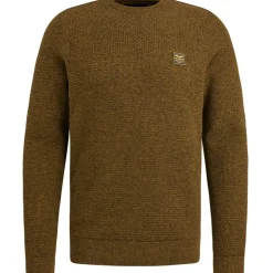 R-neck cotton mouline buckthorne brown