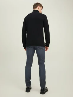 Rollkragenpullover black