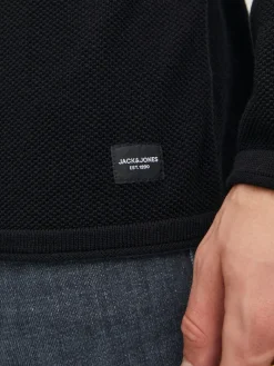 Rollkragenpullover black