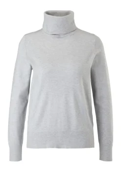 Rollkragenpullover grau