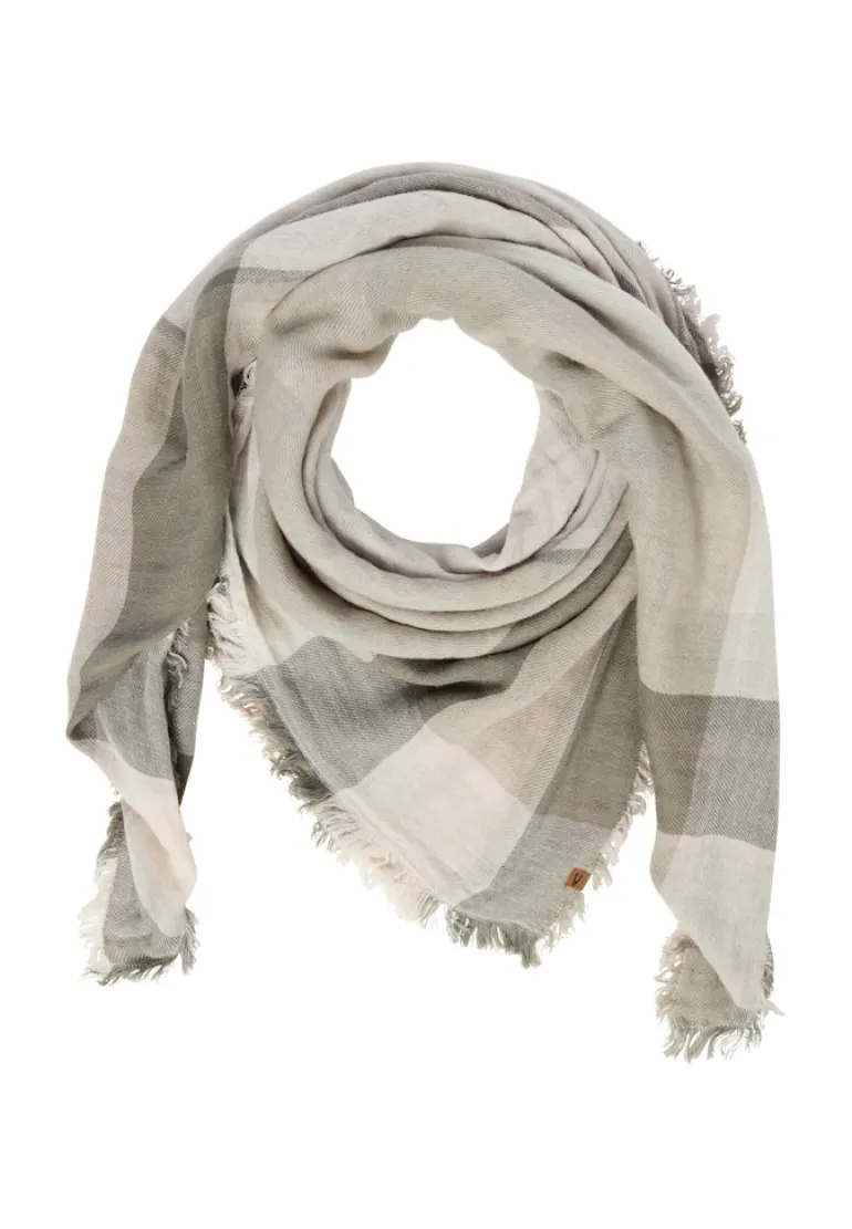 Schal aus einem Baumwollmix shadow khaki
