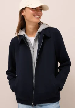 Scuba Jacke mit Sweat-Inlay urban dark blue