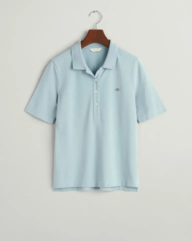 Shield Piqué Poloshirt dove blue