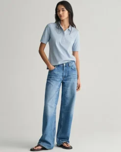 Shield Piqué Poloshirt dove blue