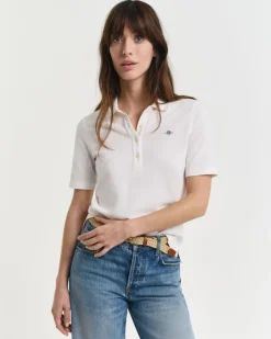 Shield Piqué Poloshirt eggshell