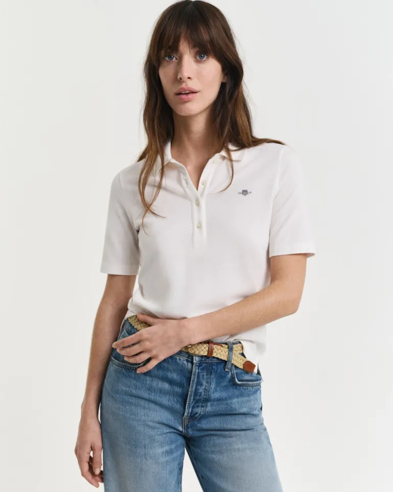 Shield Piqué Poloshirt eggshell