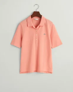 Shield Piqué Poloshirt peachy pink