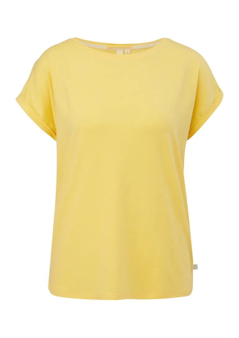 Shirt aus Lyocellmix gelb