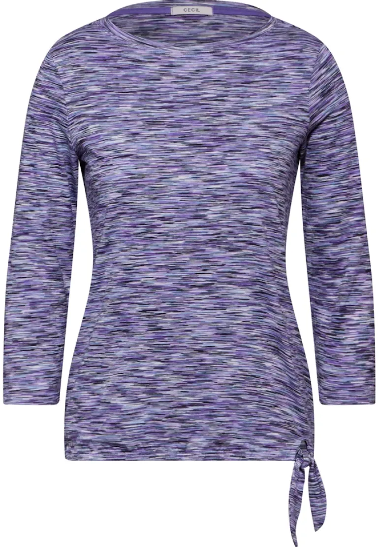 Shirt im Melange-Look multi charcoal grey melange