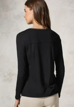 Shirt im Tunika-Look black