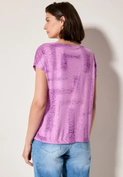 Shirt in Ausbrenner-Optik anemone pink