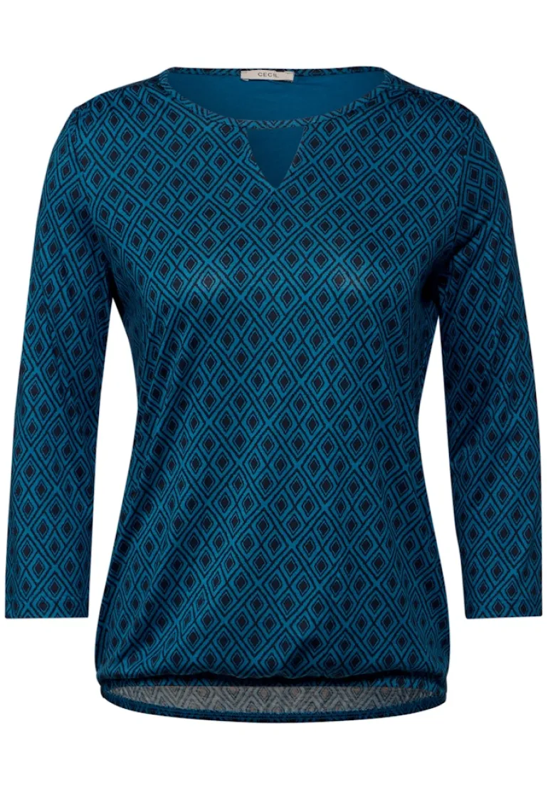 Shirt mit Cut Out celestial aqua blue