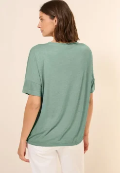 Shirt mit Dekosteinen matcha green