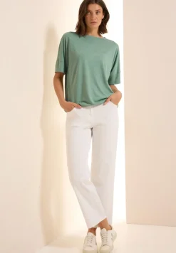Shirt mit Dekosteinen matcha green