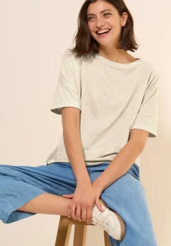 Shirt mit Dekosteinen pearl beige