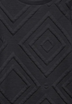 Shirt mit 3D Strukturmuster deep charcoal grey