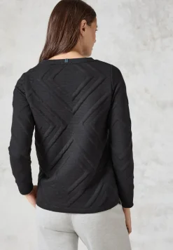Shirt mit 3D Strukturmuster deep charcoal grey