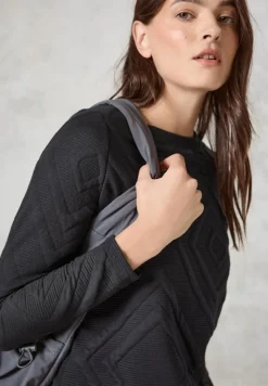 Shirt mit 3D Strukturmuster deep charcoal grey