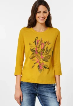 Shirt mit Fotoprint curry yellow