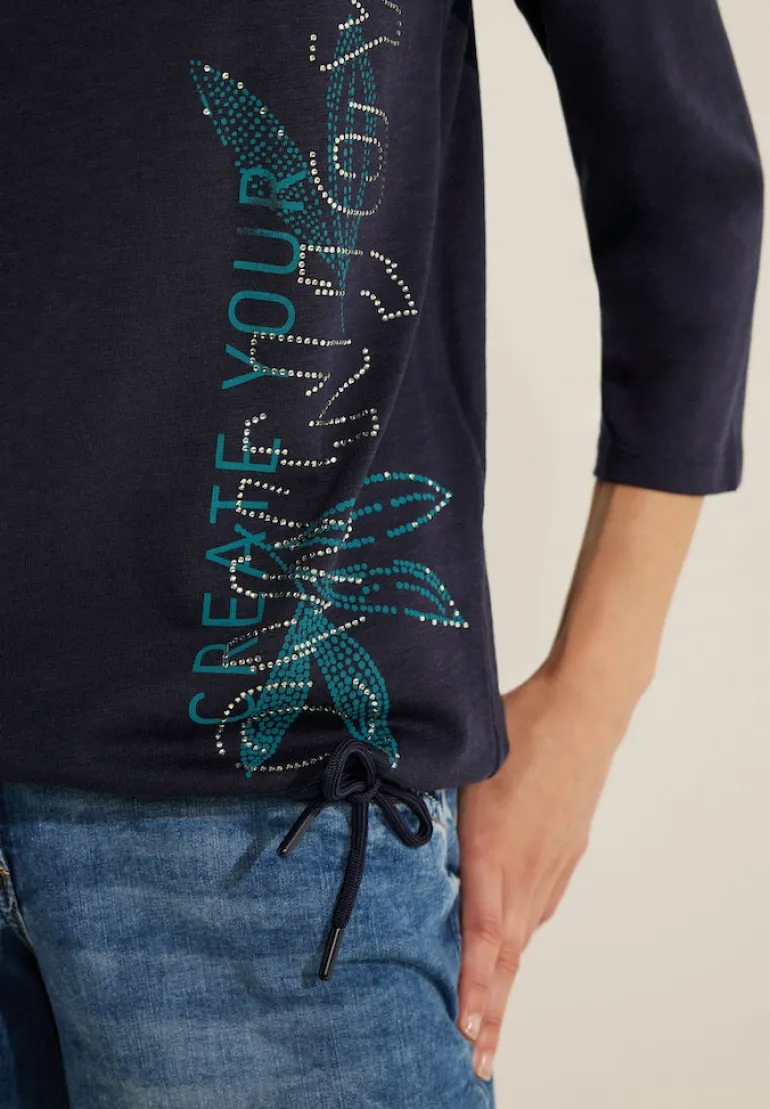 Shirt mit Frontprints night sky blue