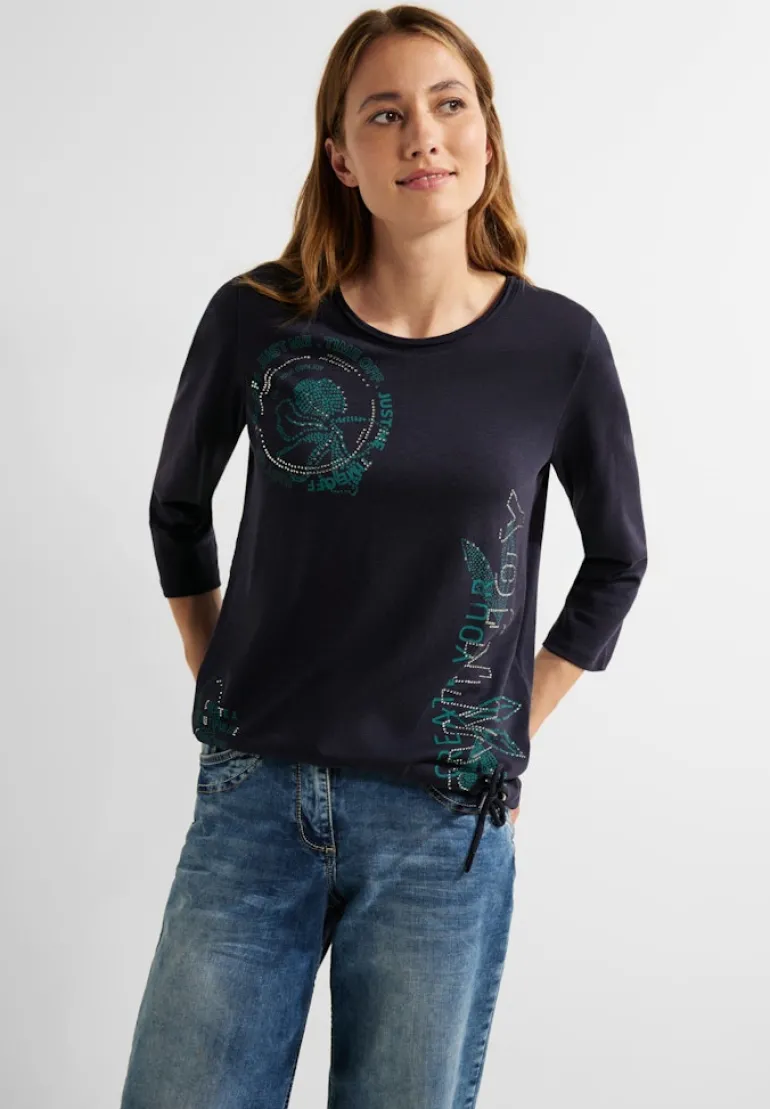 Shirt mit Frontprints night sky blue