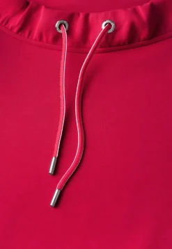 Shirt mit Funnelneck granita red