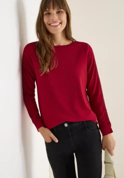 Shirt mit Gallonstreifen beaujolais red