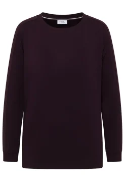 Shirt mit Gallonstreifen eggplant red