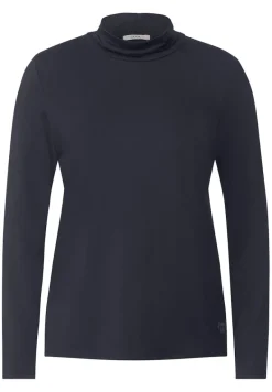 Shirt mit hohem Kragen night sky blue