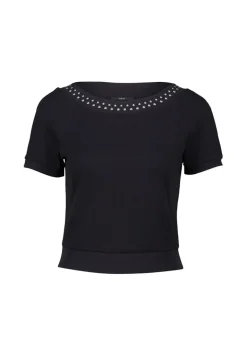 Shirt mit Nieten patch blacksilver
