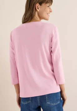Shirt mit Rippstruktur blossom glow