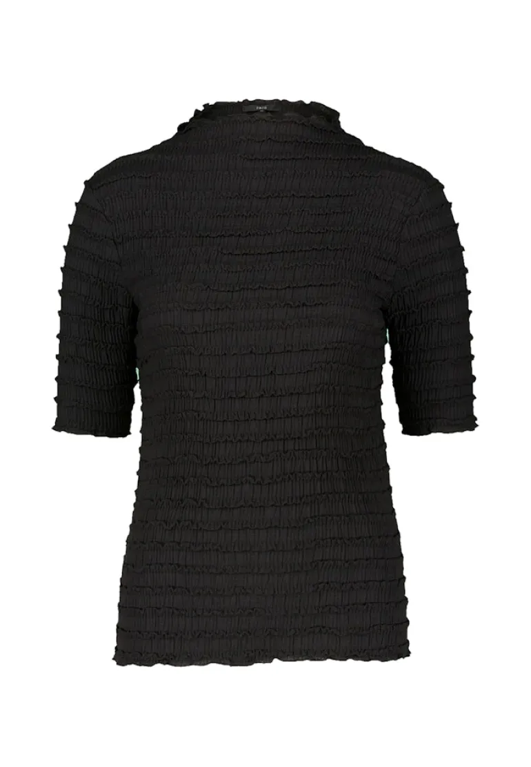 Shirt mit Rüschen black beauty