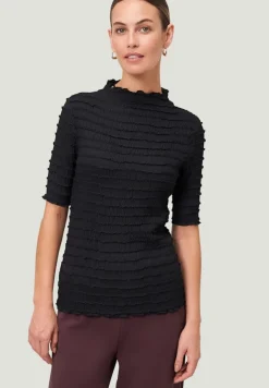 Shirt mit Rüschen black beauty