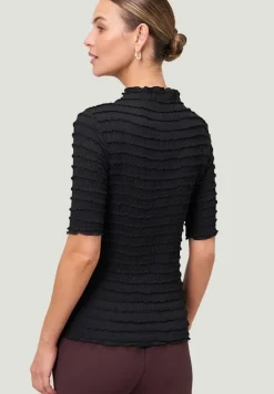 Shirt mit Rüschen black beauty
