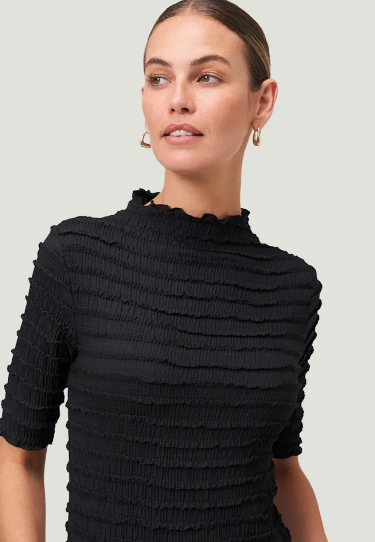 Shirt mit Rüschen black beauty