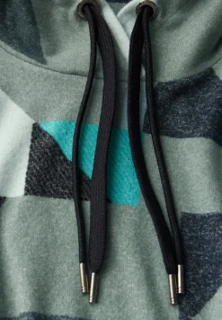 Shirt mit Schalkragen glaced green melange