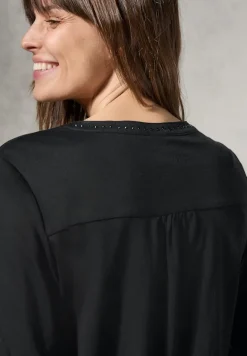 Shirt mit Schmucksteinchen black
