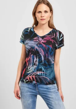 Shirt mit Schulterdetail carbon grey