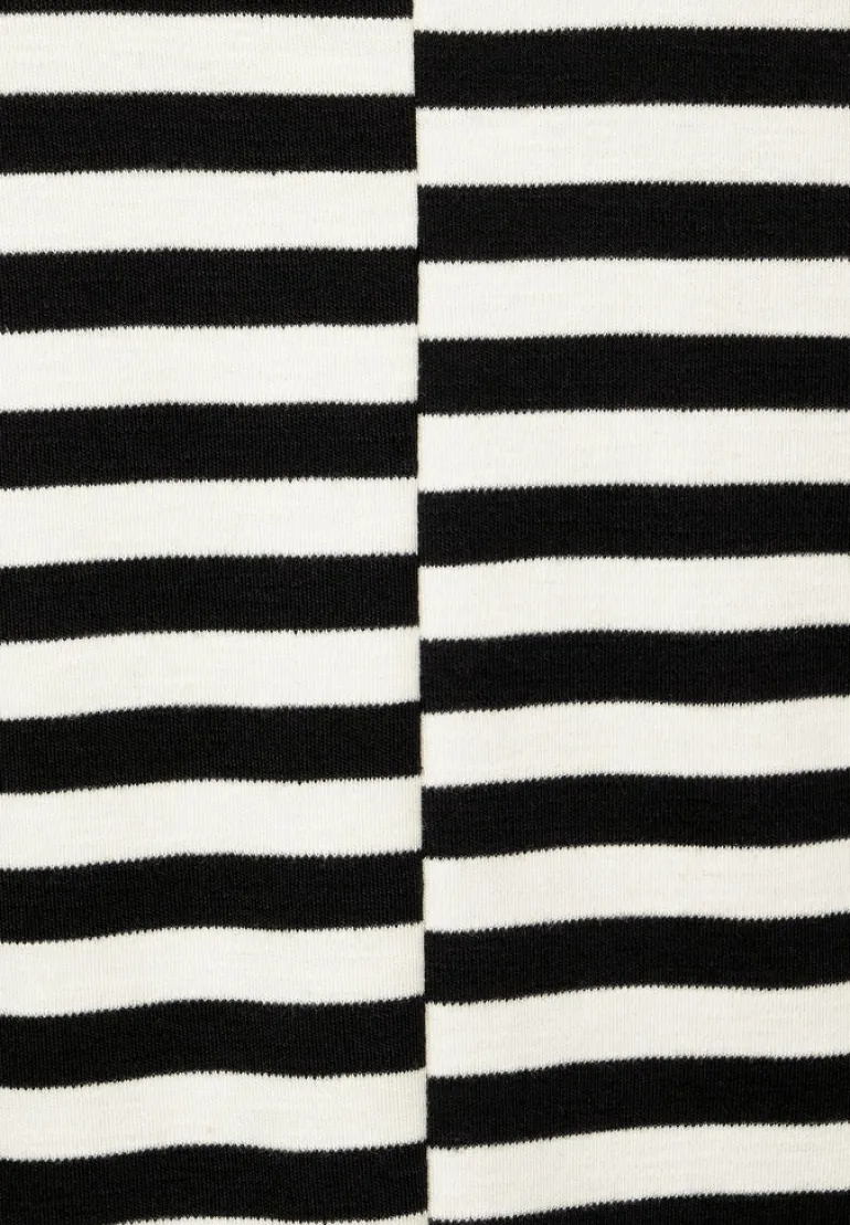 Shirt mit Streifen Muster dark vanilla white