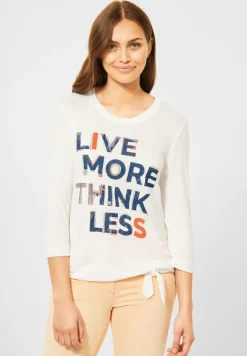 Shirt mit Wordingprint vanilla white