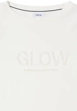 Shirt mit Wording vanilla white
